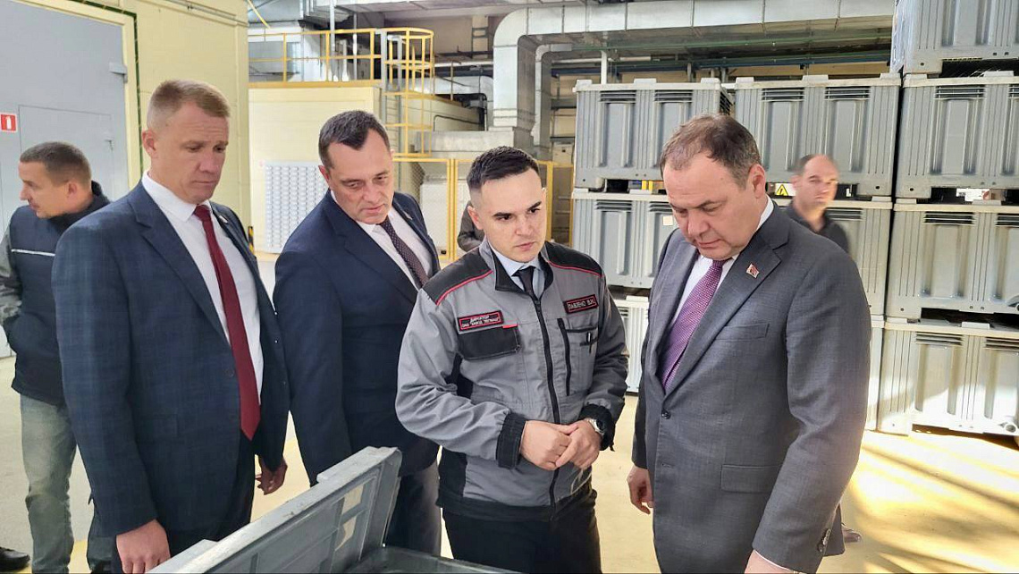 Посещение ОАО "Завод "Легмаш" Председателем Правления Национального банка 