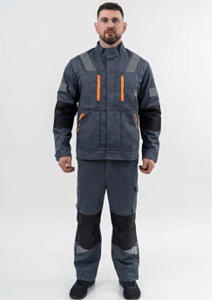 Костюм мужской 195-24 (куртка прямого силуэта с брюками)
